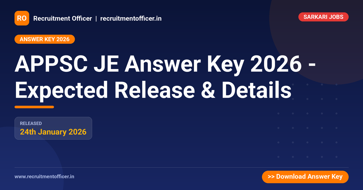 APPSC JE Answer Key 2026 - Expected Release & Details 1 APPSC JE Answer Key 2026 - Expected Release & Details - NRAI nrai.in