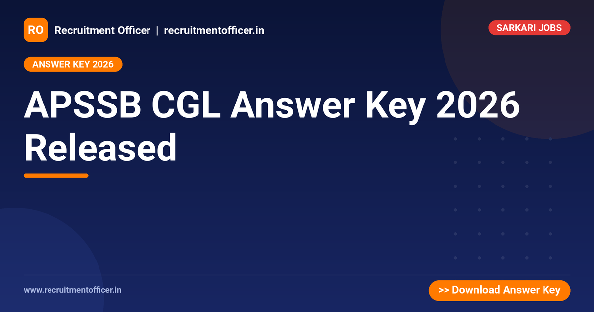 APSSB CGL Answer Key 2026 Released 1 APSSB CGL Answer Key 2026 Released - NRAI nrai.in