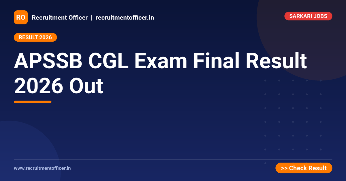 APSSB CGL Exam Final Result 2026 Out 1 APSSB CGL Exam Final Result 2026 Out - NRAI nrai.in