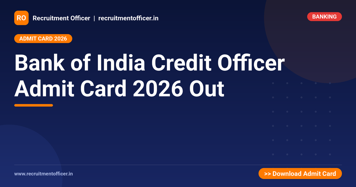 Bank of India Credit Officer Admit Card 2026 Out 1 Bank of India Credit Officer Admit Card 2026 Out - NRAI nrai.in