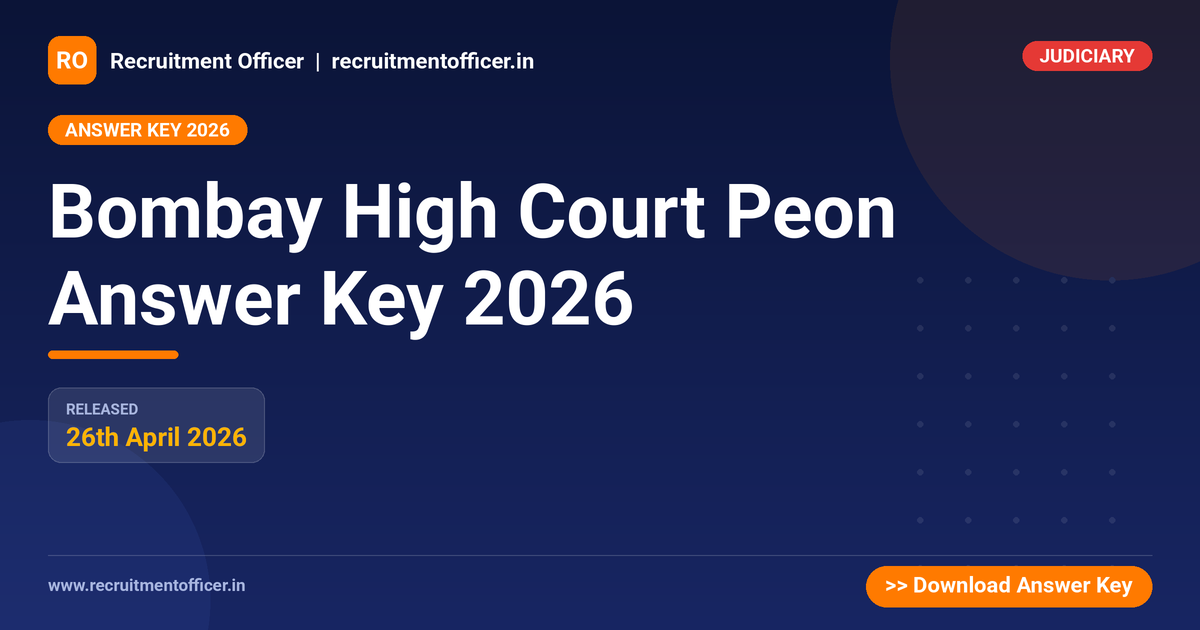 Bombay High Court Peon Answer Key 2026 1 Bombay High Court Peon Answer Key 2026 - NRAI nrai.in