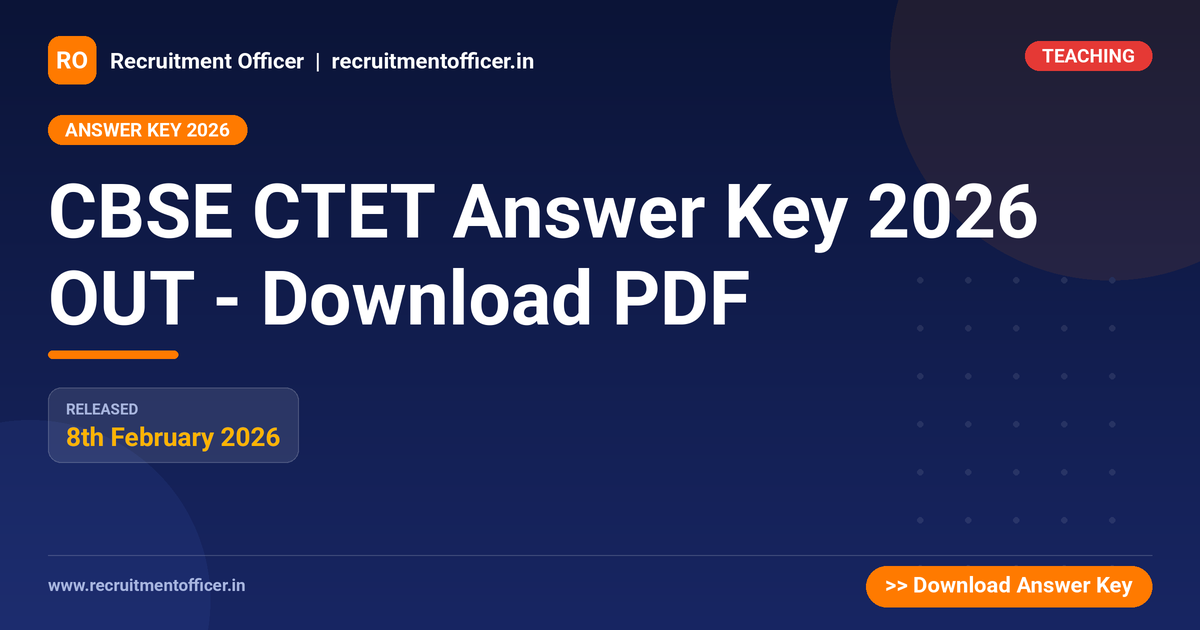 CBSE CTET Answer Key 2026 OUT - Download PDF - NRAI nrai.in