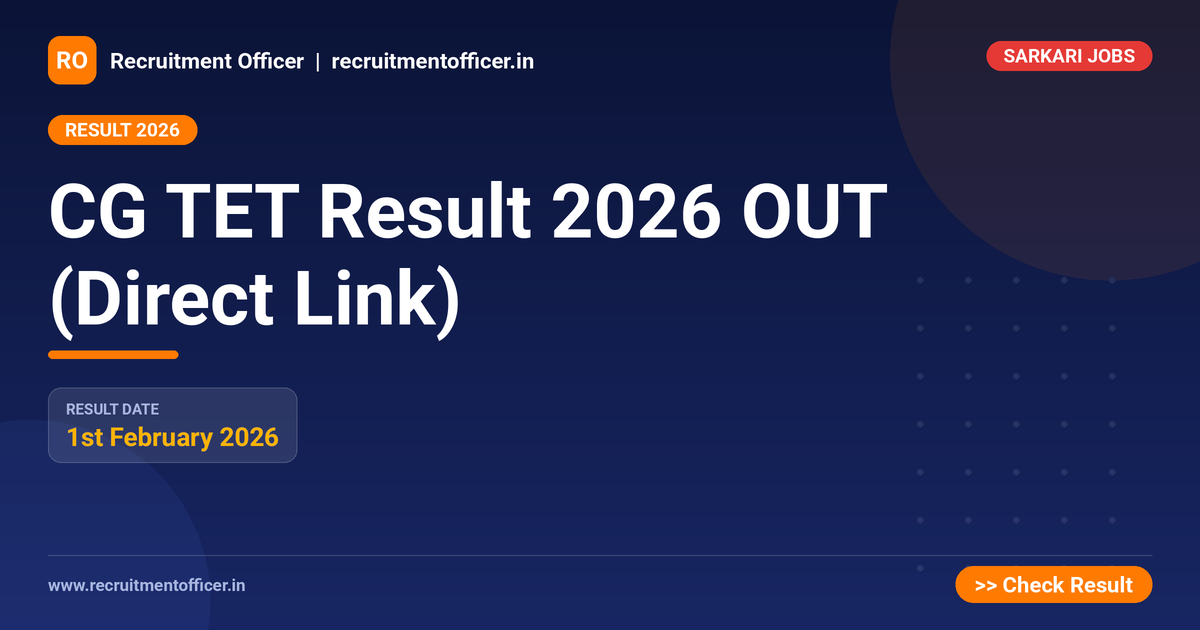 CG TET Result 2026 OUT (Direct Link) 1 CG TET Result 2026 OUT (Direct Link) - NRAI nrai.in