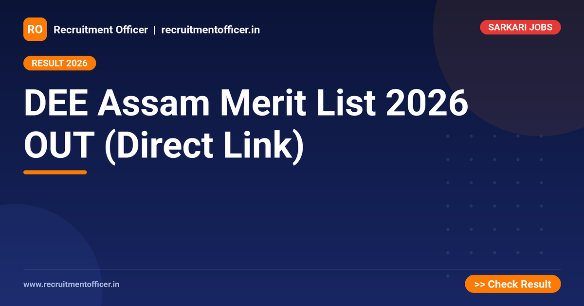 DEE Assam Merit List 2026 OUT (Direct Link) 1 DEE Assam Merit List 2026 OUT (Direct Link) - NRAI nrai.in
