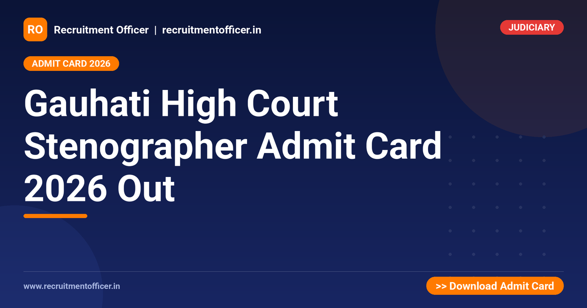 Gauhati High Court Stenographer Admit Card 2026 Out 1 Gauhati High Court Stenographer Admit Card 2026 Out - NRAI nrai.in