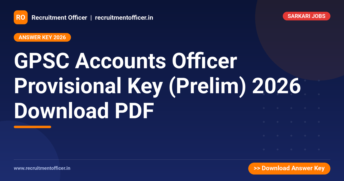GPSC Accounts Officer Provisional Key (Prelim) 2026 Download PDF 1 GPSC Accounts Officer Provisional Key (Prelim) 2026 Download PDF - NRAI nrai.in