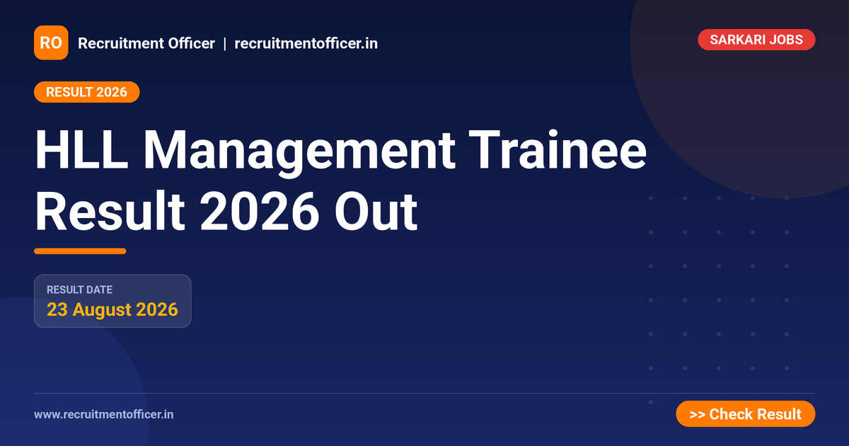 HLL Management Trainee Result 2026 Out 1 HLL Management Trainee Result 2026 Out - NRAI nrai.in