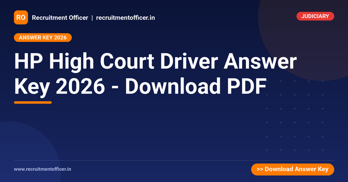 HP High Court Driver Answer Key 2026 - Download PDF 1 HP High Court Driver Answer Key 2026 - Download PDF - NRAI nrai.in