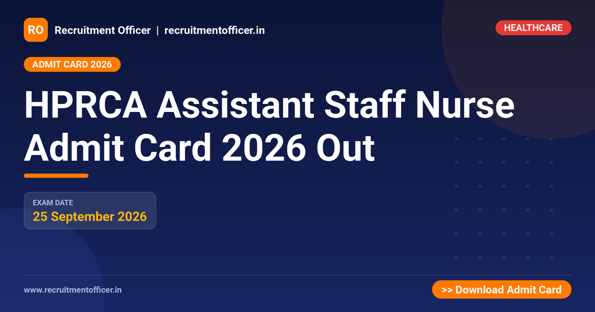 HPRCA Assistant Staff Nurse Admit Card 2026 Out 1 HPRCA Assistant Staff Nurse Admit Card 2026 Out - NRAI nrai.in