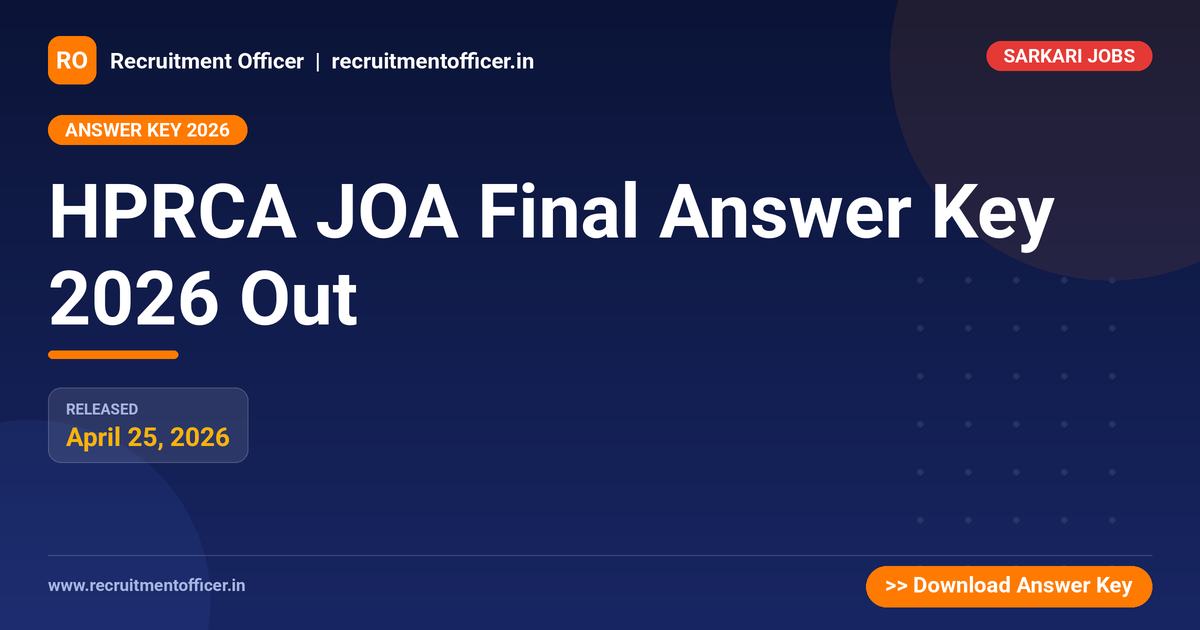 HPRCA JOA Final Answer Key 2026 Out 1 HPRCA JOA Final Answer Key 2026 Out - NRAI nrai.in