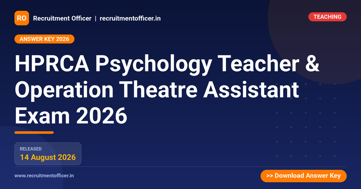 HPRCA Psychology Teacher & Operation Theatre Assistant Exam 2026 1 HPRCA Psychology Teacher & Operation Theatre Assistant Exam 2026 - NRAI nrai.in