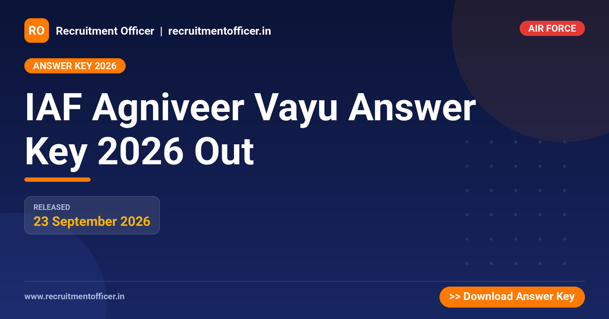 IAF Agniveer Vayu Answer Key 2026 Out 1 IAF Agniveer Vayu Answer Key 2026 Out - NRAI nrai.in