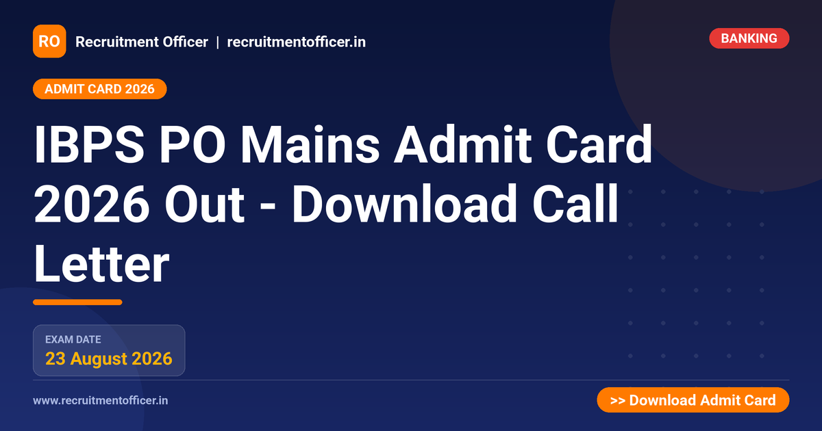 IBPS PO Mains Admit Card 2026 Out - Download Call Letter 1 IBPS PO Mains Admit Card 2026 Out - Download Call Letter - NRAI nrai.in