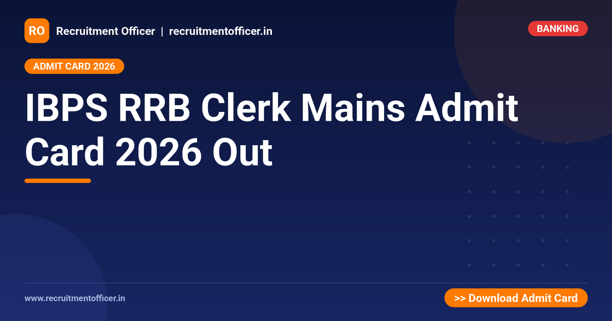 IBPS RRB Clerk Mains Admit Card 2026 Out 1 IBPS RRB Clerk Mains Admit Card 2026 Out - NRAI nrai.in