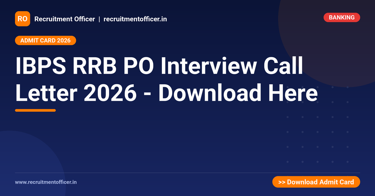 IBPS RRB PO Interview Call Letter 2026 - Download Here 1 IBPS RRB PO Interview Call Letter 2026 - Download Here - NRAI nrai.in