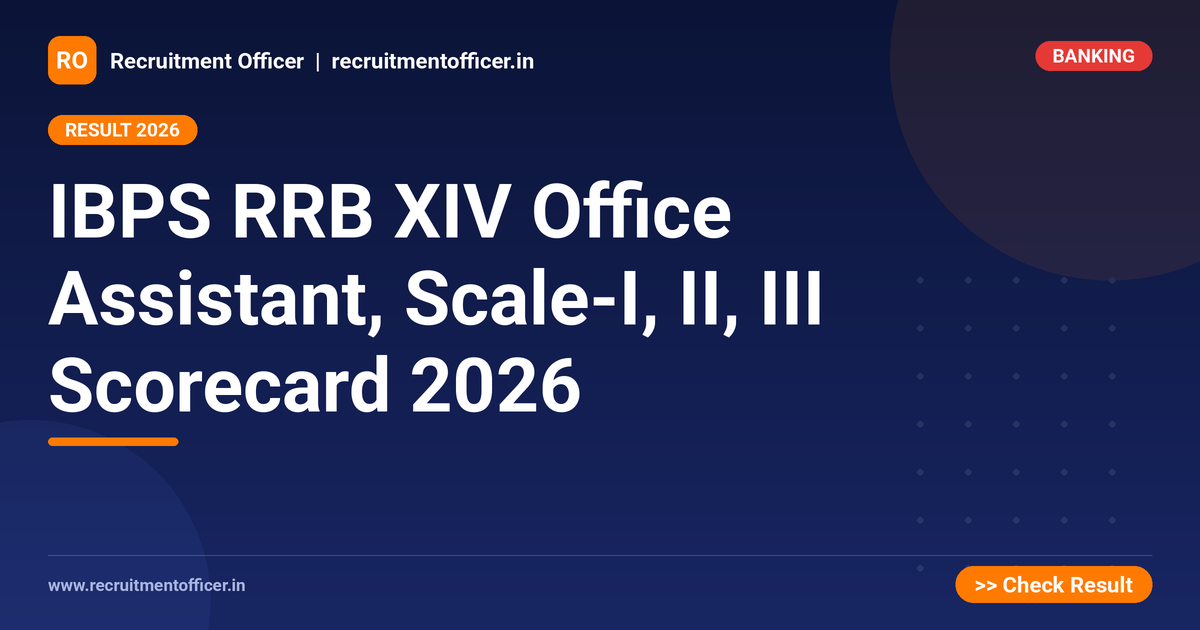 IBPS RRB XIV Office Assistant, Scale-I, II, III Scorecard 2026 1 IBPS RRB XIV Office Assistant, Scale-I, II, III Scorecard 2026 - NRAI nrai.in