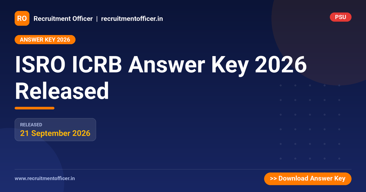 ISRO ICRB Answer Key 2026 Released 1 ISRO ICRB Answer Key 2026 Released - NRAI nrai.in