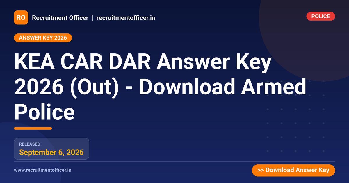 KEA CAR DAR Answer Key 2026 (Out) - Download Armed Police 1 KEA CAR DAR Answer Key 2026 (Out) - Download Armed Police - NRAI nrai.in