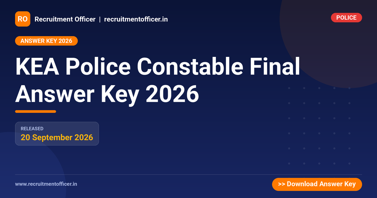 KEA Police Constable Final Answer Key 2026 1 KEA Police Constable Final Answer Key 2026 - NRAI nrai.in