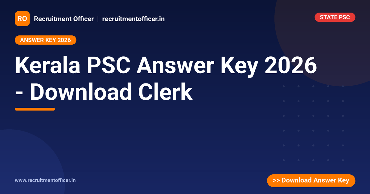 Kerala PSC Answer Key 2026 - Download Clerk - NRAI nrai.in