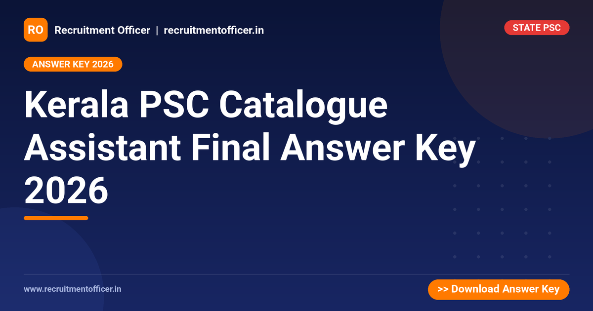 Kerala PSC Catalogue Assistant Final Answer Key 2026 1 Kerala PSC Catalogue Assistant Final Answer Key 2026 - NRAI nrai.in