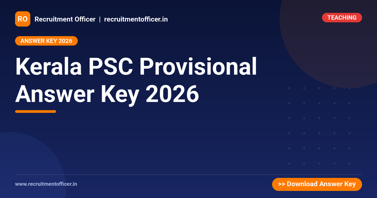 Kerala PSC Provisional Answer Key 2026 1 Kerala PSC Provisional Answer Key 2026 - NRAI nrai.in