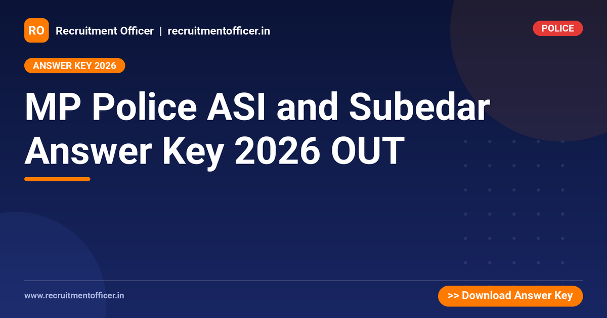 MP Police ASI and Subedar Answer Key 2026 OUT 1 MP Police ASI and Subedar Answer Key 2026 OUT - NRAI nrai.in