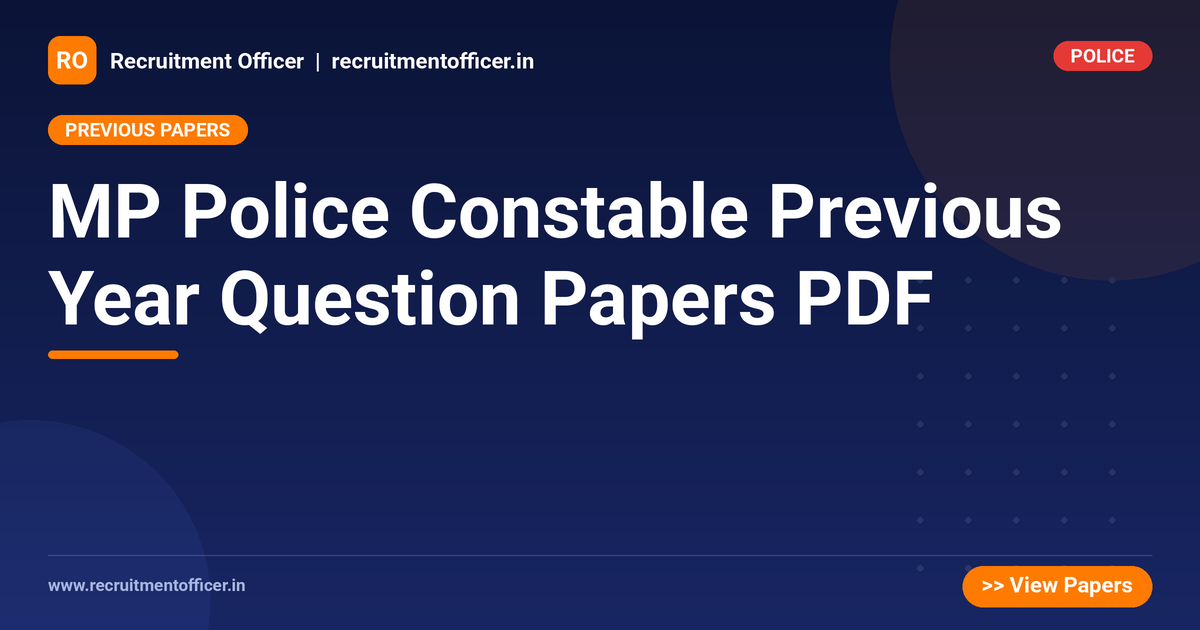 MP Police Constable Previous Year Question Papers PDF 1 MP Police Constable Previous Year Question Papers PDF - NRAI nrai.in