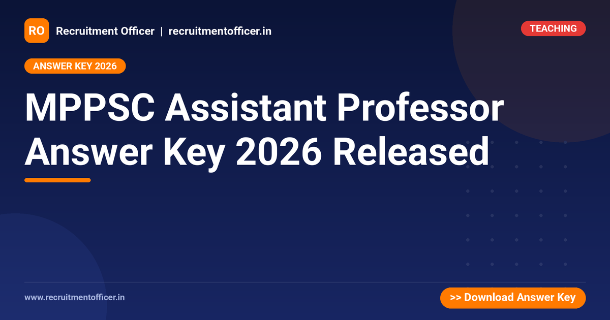 MPPSC Assistant Professor Answer Key 2026 Released 1 MPPSC Assistant Professor Answer Key 2026 Released - NRAI nrai.in