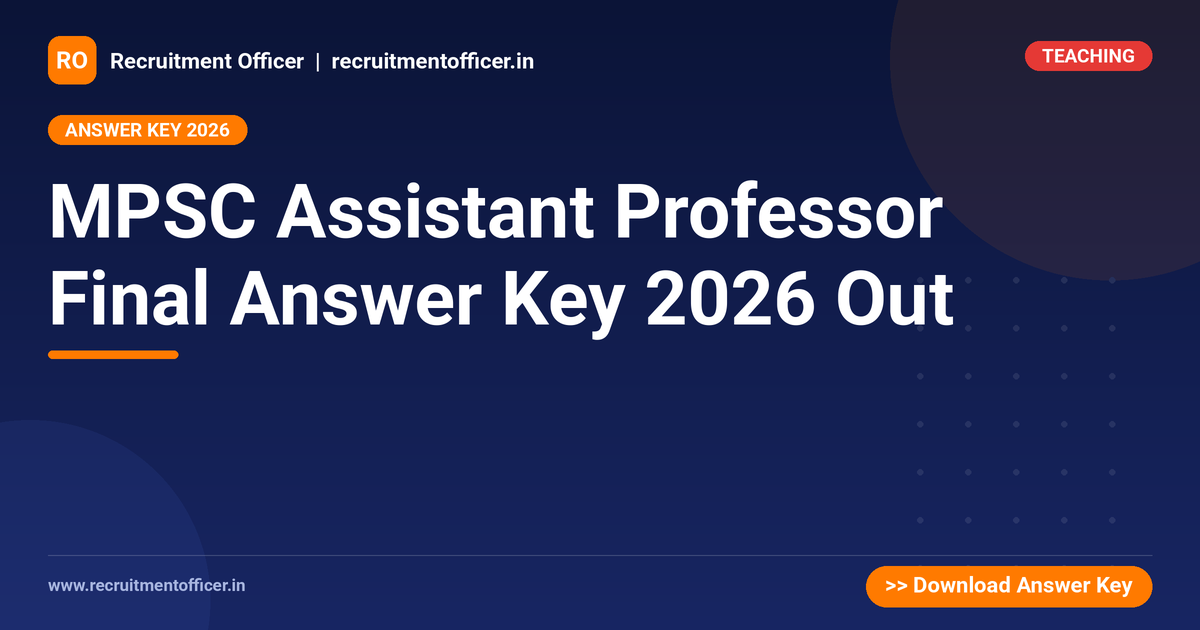 MPSC Assistant Professor Final Answer Key 2026 Out 1 MPSC Assistant Professor Final Answer Key 2026 Out - NRAI nrai.in