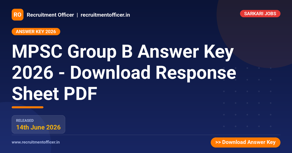 MPSC Group B Answer Key 2026 - Download Response Sheet PDF 1 MPSC Group B Answer Key 2026 - Download Response Sheet PDF - NRAI nrai.in