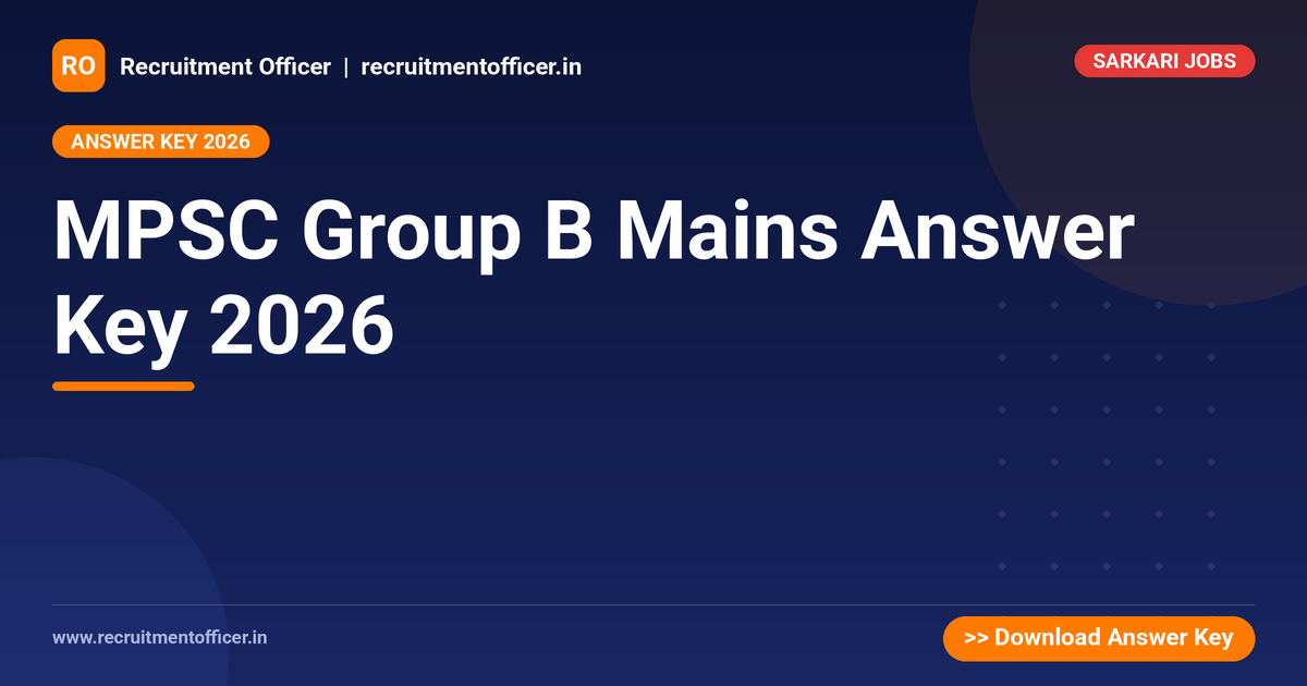 MPSC Group B Mains Answer Key 2026 1 MPSC Group B Mains Answer Key 2026 - NRAI nrai.in