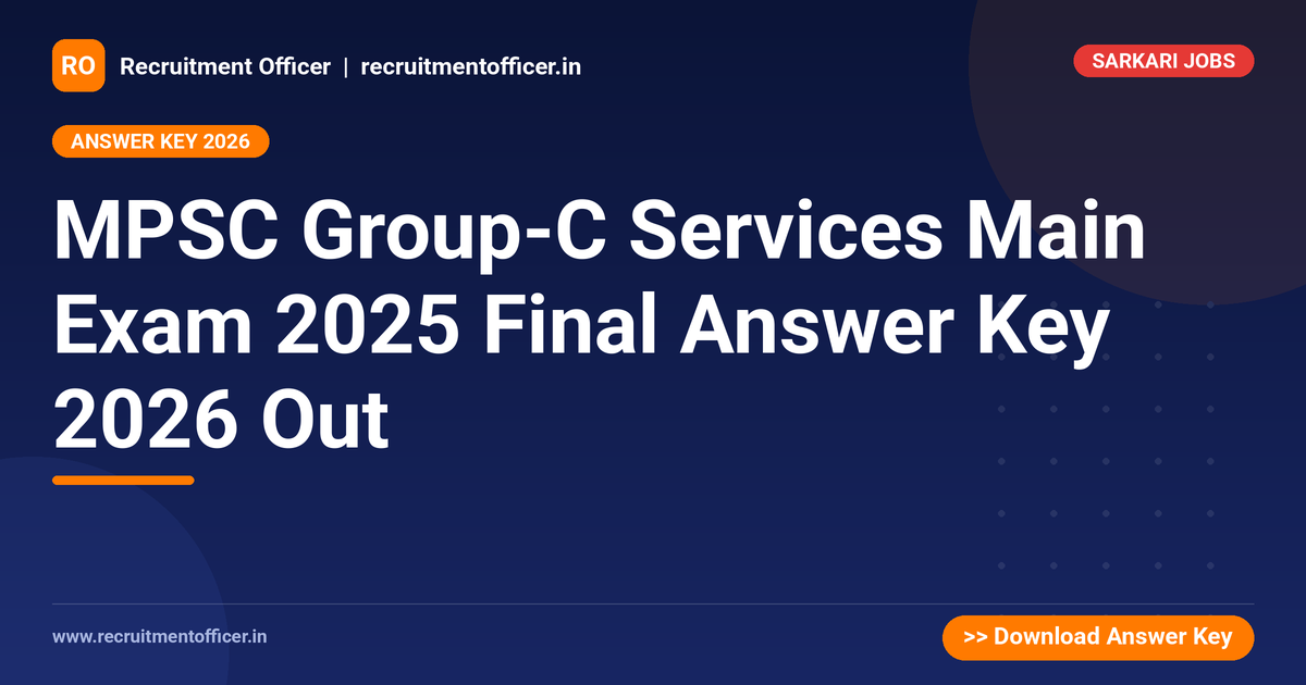 MPSC Group-C Services Main Exam 2025 Final Answer Key 2026 Out 1 MPSC Group-C Services Main Exam 2025 Final Answer Key 2026 Out - NRAI nrai.in