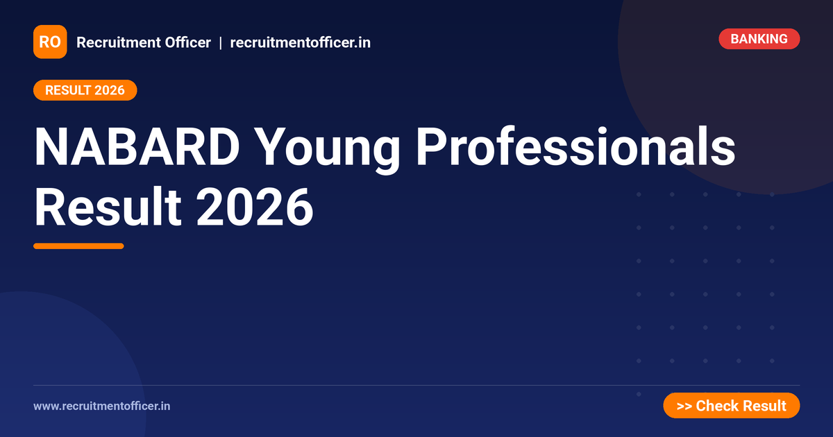 NABARD Young Professionals Result 2026 - NRAI nrai.in