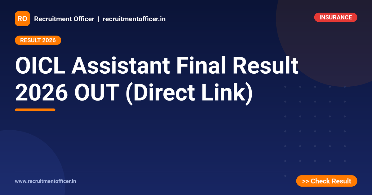 OICL Assistant Final Result 2026 OUT (Direct Link) 1 OICL Assistant Final Result 2026 OUT (Direct Link) - NRAI nrai.in