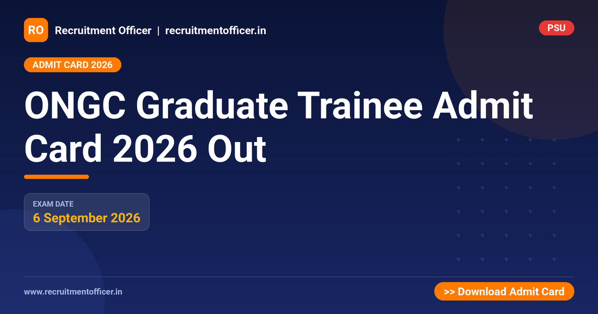 ONGC Graduate Trainee Admit Card 2026 Out 1 ONGC Graduate Trainee Admit Card 2026 Out - NRAI nrai.in