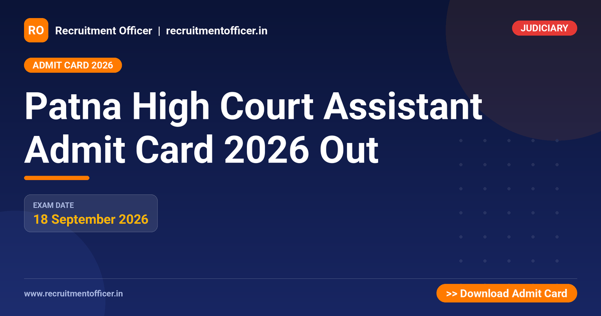 Patna High Court Assistant Admit Card 2026 Out 1 Patna High Court Assistant Admit Card 2026 Out - NRAI nrai.in