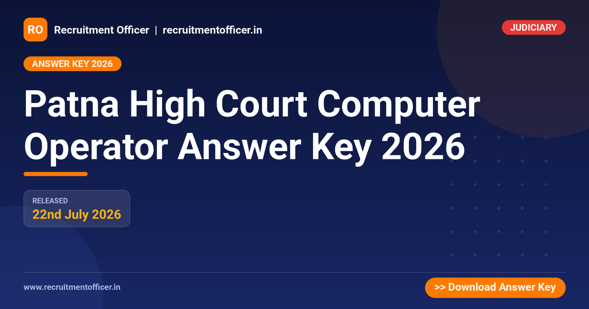 Patna High Court Computer Operator Answer Key 2026 1 Patna High Court Computer Operator Answer Key 2026 - NRAI nrai.in