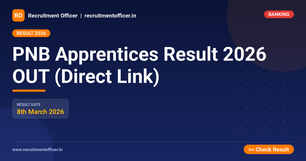 PNB Apprentices Result 2026 OUT (Direct Link) - NRAI nrai.in