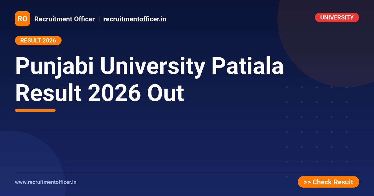 Punjabi University Patiala Result 2026 Out 1 Punjabi University Patiala Result 2026 Out - NRAI nrai.in