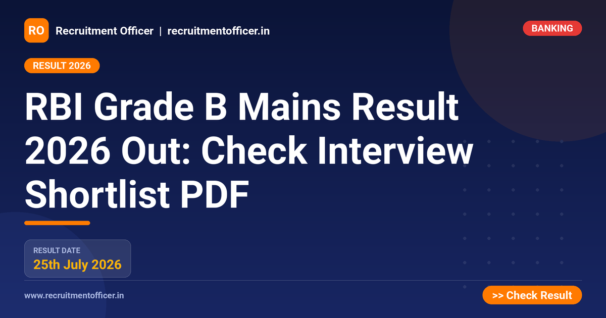 RBI Grade B Mains Result 2026 Out: Check Interview Shortlist PDF 1 RBI Grade B Mains Result 2026 Out: Check Interview Shortlist PDF - NRAI nrai.in