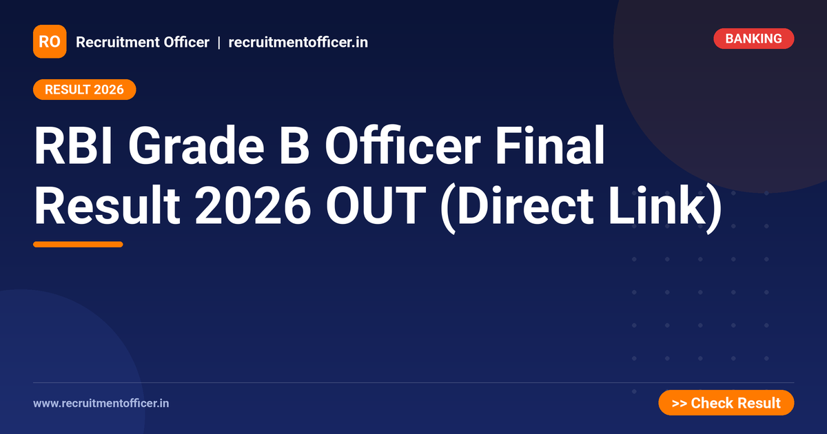 RBI Grade B Officer Final Result 2026 OUT (Direct Link) 1 RBI Grade B Officer Final Result 2026 OUT (Direct Link) - NRAI nrai.in