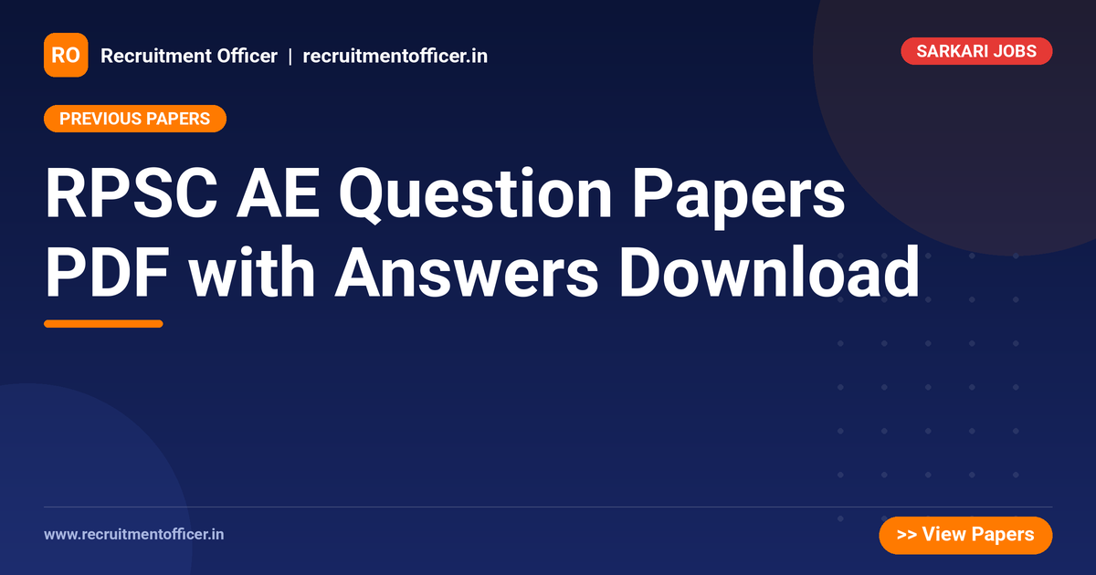 RPSC AE Question Papers PDF with Answers Download 1 RPSC AE Question Papers PDF with Answers Download - NRAI nrai.in