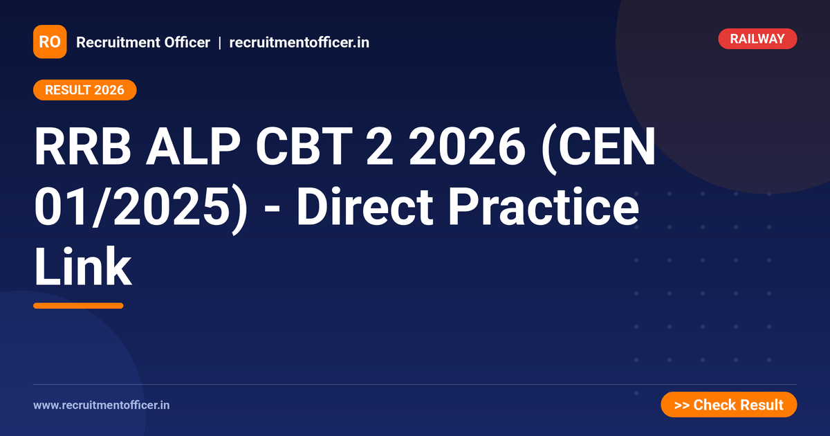 RRB ALP CBT 2 2026 (CEN 01/2025) - Direct Practice Link 1 RRB ALP CBT 2 2026 (CEN 01/2025) - Direct Practice Link - NRAI nrai.in