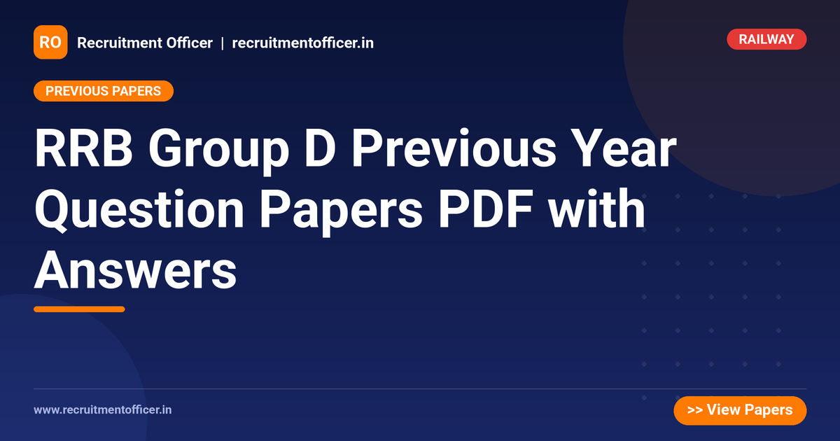 RRB Group D Previous Year Question Papers PDF with Answers 1 RRB Group D Previous Year Question Papers PDF with Answers - NRAI nrai.in