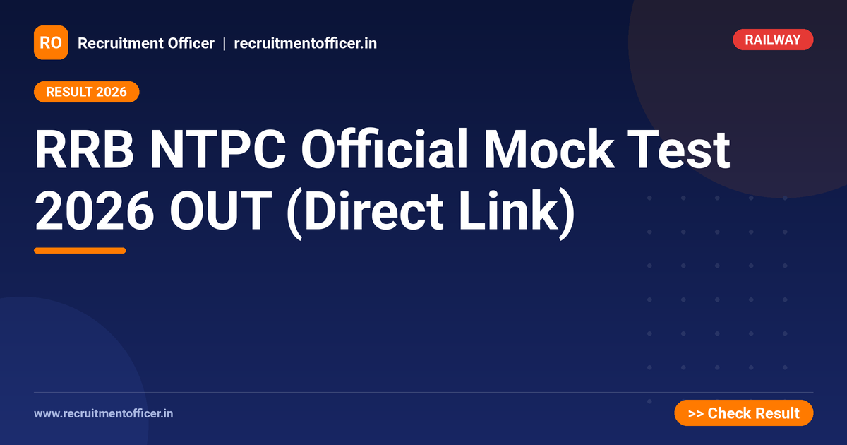 RRB NTPC Official Mock Test 2026 OUT (Direct Link) 1 RRB NTPC Official Mock Test 2026 OUT (Direct Link) - NRAI nrai.in