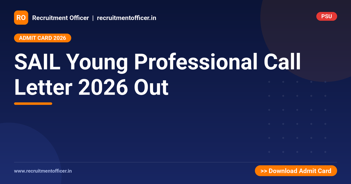 SAIL Young Professional Call Letter 2026 Out 1 SAIL Young Professional Call Letter 2026 Out - NRAI nrai.in