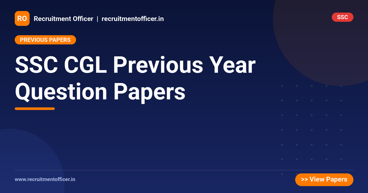 SSC CGL Previous Year Question Papers - NRAI nrai.in