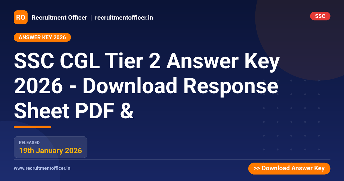 SSC CGL Tier 2 Answer Key 2026 - Download Response Sheet PDF & 1 SSC CGL Tier 2 Answer Key 2026 - Download Response Sheet PDF & - NRAI nrai.in