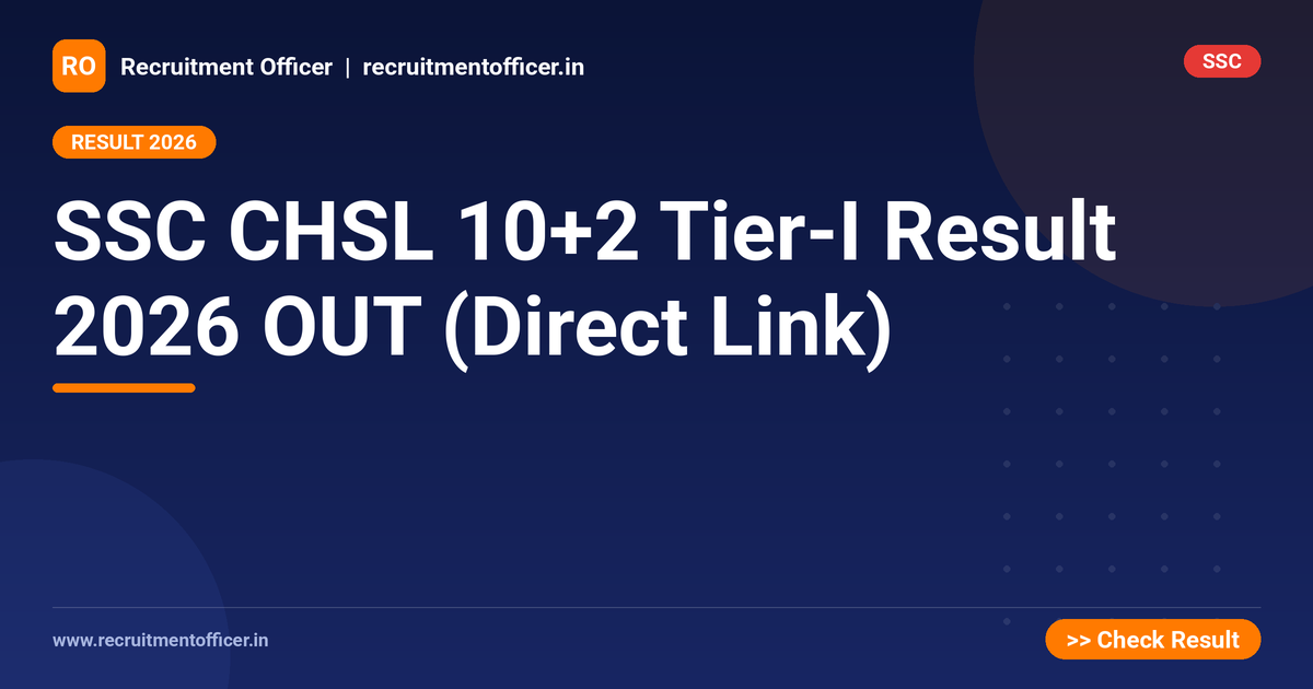 SSC CHSL 10+2 Tier-I Result 2026 OUT (Direct Link) 1 SSC CHSL 10+2 Tier-I Result 2026 OUT (Direct Link) - NRAI nrai.in